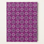 Elegantes Boho Chic Geometric Floral Pattern Planer (Rückseite)