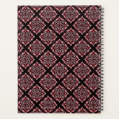 Elegantes Boho Chic Geometric Floral Pattern Planer (Rückseite)
