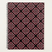 Elegantes Boho Chic Geometric Floral Pattern Planer (Vorderseite)