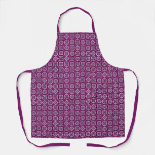Elegantes Boho-Chic-Geometrisches Blumenmuster Schürze