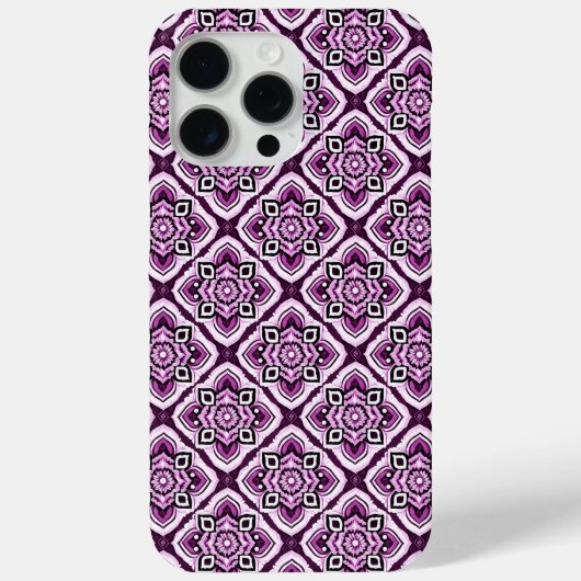 Elegantes Boho-Chic-Mandala-Blumenmuster Case-Mate iPhone Hülle (Rückseite)