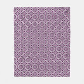 Elegantes Boho-Chic-Mandala-Blumenmuster Fleecedecke (Vorderseite)