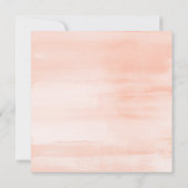 Elegantes Boho Chic Watercolor Brautparty Einladung (Rückseite)