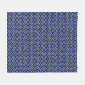 Elegantes Boho Geometric Floral Pattern Fleecedecke (Vorderseite (Horizontal))
