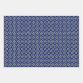 Elegantes Boho Geometric Floral Pattern Geschenkpapier Set (Vorderseite 2)