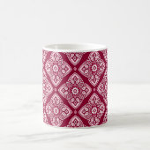 Elegantes Boho Geometric Floral Pattern Kaffeetasse (Mittel)