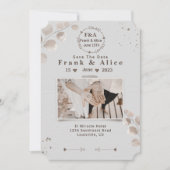 Elegantes Boho-Modernes Save-the-Date Save The Date (Vorderseite)
