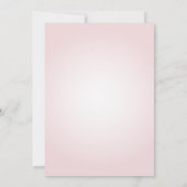 Elegantes Boho Pampas Grass Blush Pink Brautparty Einladung (Rückseite)