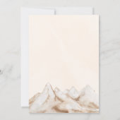 Elegantes Boho Pampas Modernes Hochzeitsfest Braut Einladung (Rückseite)