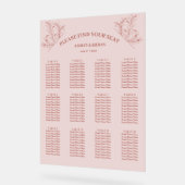 Elegantes Boho Sitzdiagramm Acrylschild (Winkel)