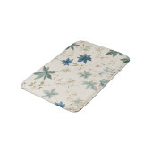 Elegantes Boho-Vintage-Design mit Ahornblättern un Badematte (Schrägansicht)