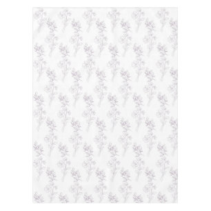 Elegantes Boho-Vintage-Lila-Blumenmuster-Frühling Tischdecke