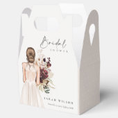 Elegantes Boho White Wedding Gown Brautparty Geschenkschachtel (Geöffnet)