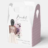 Elegantes Boho White Wedding Gown Brautparty Geschenkschachtel (Geöffnet)