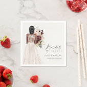 Elegantes Boho White Wedding Gown Brautparty Serviette (Beispiel)