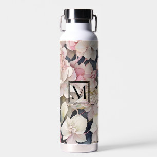 Elegantes bohrosa Hydrangeas in Aquarellfarben Trinkflasche