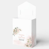 Elegantes bohrosafarbenes Rosengrün Gold Geschenkschachtel (Geöffnet)