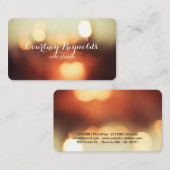 Elegantes Bokeh beleuchtet Visitenkarte ll (Vorne/Hinten)