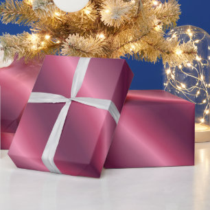 Elegantes Bordeaux-Weihnachts- und Geburtstagsgesc Geschenkpapier