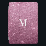 Elegantes bordeauxfarbenes abstraktes Glitzer-Mono iPad Pro Cover<br><div class="desc">Eine elegante abstrakte schicke Bordeaux und rosa Girly Imitate Glitzer trendige weiße Monogramm Initial. Das moderne Design in Bordeaux und Rosa Glitzer ist perfekt für jedes stilvolle und raffinierte Glam-Mädchen oder jeden. Design mit eigener Botschaft und Information. Alle Designs sind gedruckt.</div>