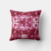 Elegantes bordeauxfarbenes Marmorkissen. Kissen (Rückseite)
