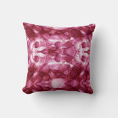 Elegantes bordeauxfarbenes Marmorkissen. Kissen (Vorderseite)