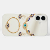 Elegantes Böse-Augen-Schmuckset-Display Case-Mate iPhone Hülle (Rückseite (Horizontal))