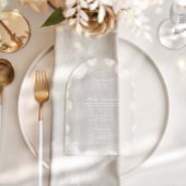 Elegantes Botanisches Akryllisches Hochzeitsempfan Acryleinladungen