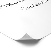 Elegantes botanisches Aquarell Begrüßungszeichen Poster (Ecke)