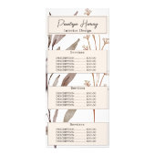 Elegantes botanisches Aquarell Modernes Rosa Blau Werbekarte (Vorne)