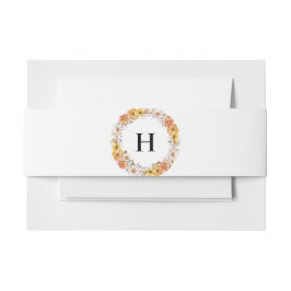 Elegantes botanisches Bauchband Einladungsbanderole