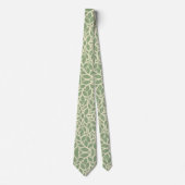 Elegantes botanisches Blatt Krawatte (Vorderseite)