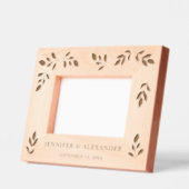 Elegantes botanisches Blätter Geätzte Rahmen (Links)