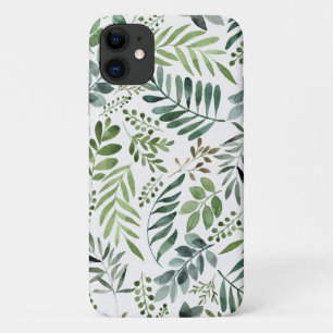 Elegantes botanisches Blätter Wasserfarbe  Case-Mate iPhone Hülle
