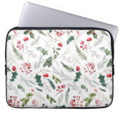 Elegantes Botanisches Blattmuster Laptopschutzhülle (Vorderseite)