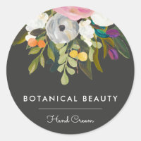 Elegantes botanisches Blumengeschäft | Schwarz