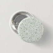 Elegantes botanisches Blumenmuster – Minimale Natu Button (Vorne & Hinten)