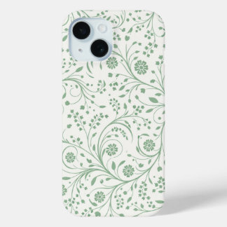 Elegantes botanisches Blumenmuster – Minimale Natu Case-Mate iPhone Hülle