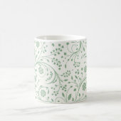 Elegantes botanisches Blumenmuster – Minimale Natu Kaffeetasse (Mittel)