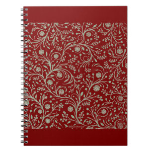 Elegantes botanisches Blumenmuster – Minimale Natu Notizblock