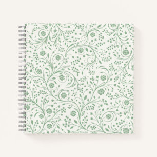 Elegantes botanisches Blumenmuster – Minimale Natu Notizblock