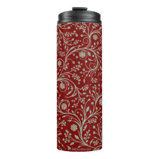 Elegantes botanisches Blumenmuster – Minimale Natu Thermosbecher