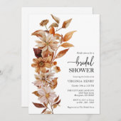 Elegantes botanisches Brautparty Einladung (Vorne/Hinten)