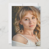 Elegantes botanisches Brautparty Foto Einladung (Rückseite)