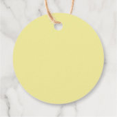 Elegantes botanisches Brautparty Lemon Vielen Dank Geschenkanhänger (Rückseite)