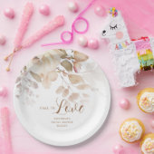 Elegantes botanisches Brautparty Pappteller (Party)