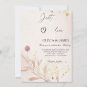 Elegantes botanisches Brautparty Party Herbst Einladung (Vorderseite)