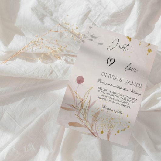 Elegantes botanisches Brautparty Party Herbst Einladung