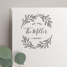 Elegantes botanisches Buchzeichen