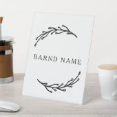 Elegantes botanisches Business-Logo Sockelschild (In SItu)